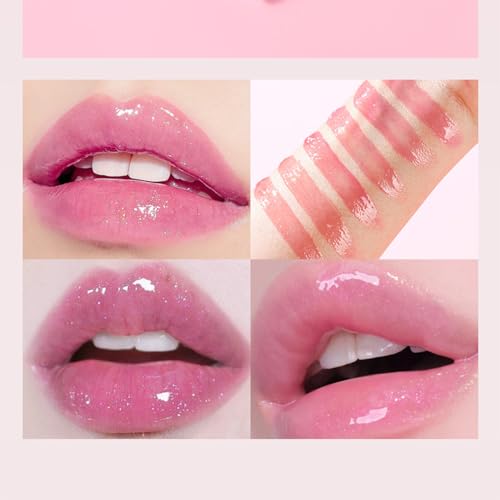 Shimmer Lip Gloss Set with Bracelet Keychain - 3 Colors