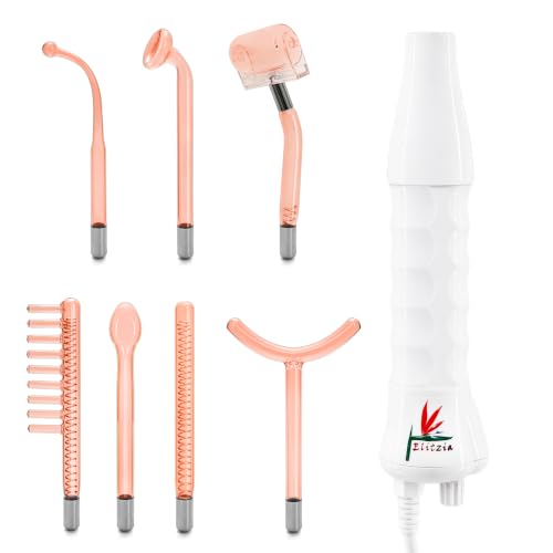 Hi-Frequency Facial Wand with 7 Electrode Tubes - Skin Toning Device