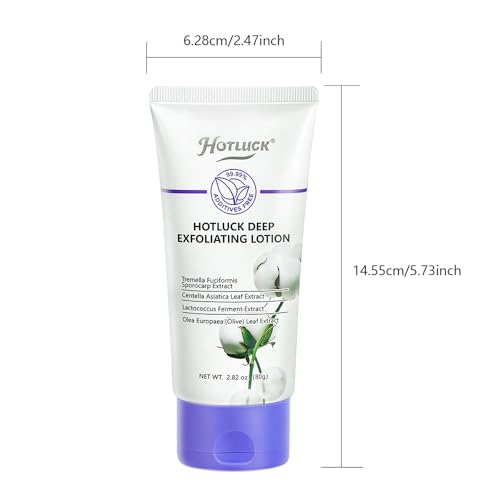 Exfoliating Face Wash For Skin Care, Body Scrub With Glycerin & Centella Extract, Soothing Repairing Hydrating & Non Comedogenic Daily Skincare, Travel Size Face Cleanser Gift For Women 2.82 Oz