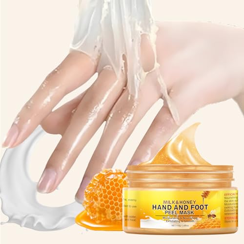 Milk & Honey Peel-Off Hand Wax Mask - Hydrating & Exfoliating Hand Care, 110g