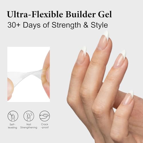 SASSYTIP Clear Builder Nail Gel - HEMA & TPO Free Apex Extension Gel (15ml)