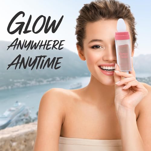 Profusion Cosmetics Flower Child Face and Body Highlighter - Non Sticky Buildable Luminizer Two Shade Kit with Applicator Sponge, Lightweight, Vegan & Cruelty?Free Makeup (Bronze Gold)