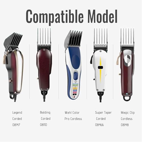 AFANSO 8-Piece Hair Clipper Guard Set – 3 Inch Combs for Wahl