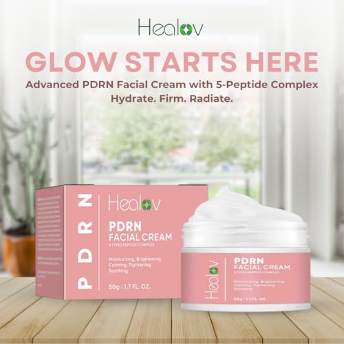 PDRN Cream ? Rejuvenating Korean Face Moisturizer with Salmon DNA, Niacinamide & Vitamin C ? Anti-Aging, Firming, Plumping Daily Cream for Dark Spots, Uneven Tone, Glow, Collagen & Barrier Repair