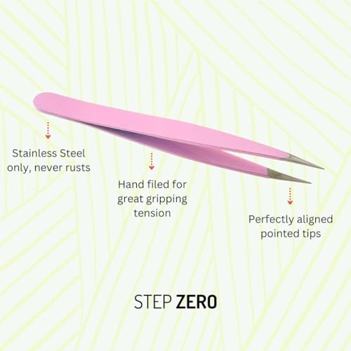 Best Tweezers for Women Facial Hair Ingrown Eyebrow shaper and Ingrown Hair Removal with pointed tip | Stainless Steel | PCOS-friendly For women ingrown, chin hair | Comes with tip protector