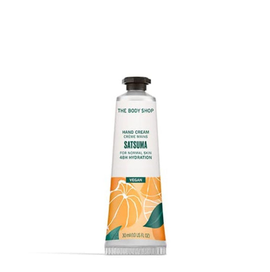 The Body Shop Satsuma Hand Cream – Citrus Fragrance, On-the-Go Hydration & Protection – Vegan – 1.0 oz