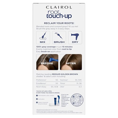Clairol Root Touch-Up Permanent Hair Dye 5G Medium Golden Brown