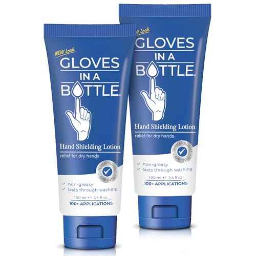 Gloves in a Bottle Shielding Lotion, Relief for Eczema and Psoriasis, 3.4 ounces (Pack of 2)