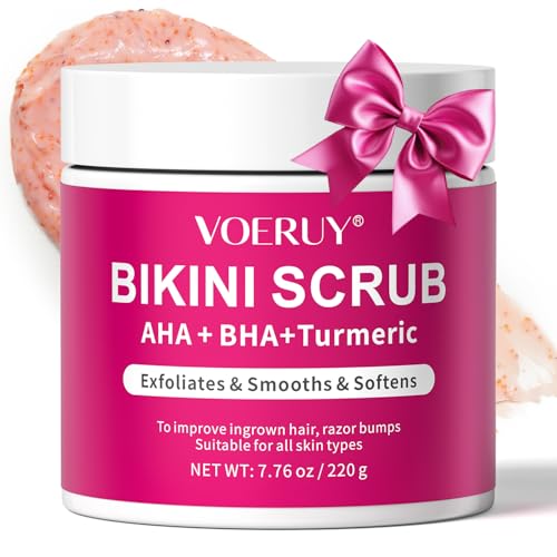 Bikini Exfoliator Scrub with AHA+BHA, Turmeric & Walnut