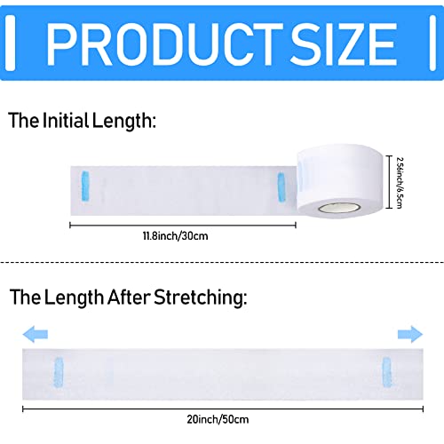 Yilloog 4000 Strips 40 Rolls Disposable Barber Paper Haircutting Neck Strips Hairdressing Stretchy Neck Band Paper Tissue for Barber Hair Cutting Styling Salon Accessories Supplies