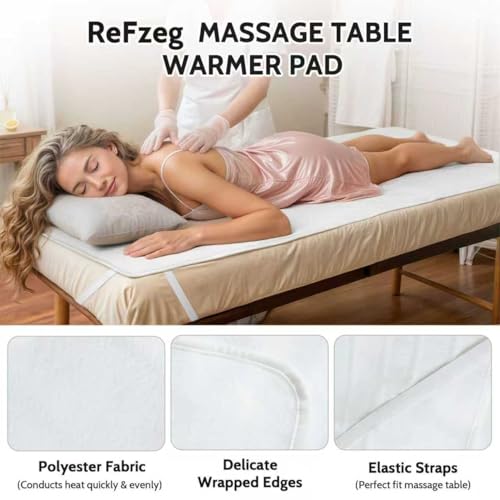 ReFzeg Professional Massage Table Warmer - Heated Spa Bed Pad, 30" x 71"