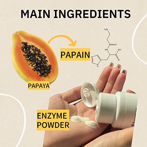 cell happy co Red Ginseng Facial Washing Powder, Powder face cleanser, Enzyme cleanser, Real red ginseng 10%, Dry & Trouble skin (1.75 Oz)