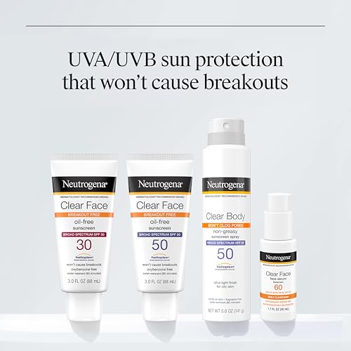 Neutrogena Clear Face Sunscreen Lotion SPF 50 Oil-Free