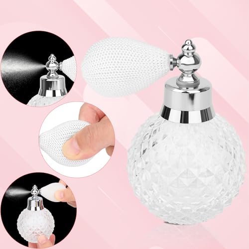 Coolrunner Vintage Crystal Perfume Atomizer - 100ml Refillable Spray Bottle