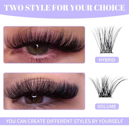 DIY Lash Clusters Kit - Wendy Lashes Extensions, 12-16mm