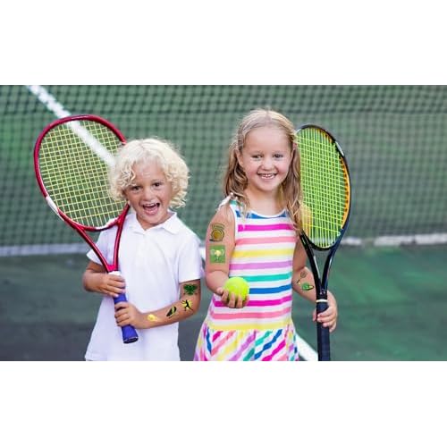 300 Tennis temporary Tattoos Stickers Tennis Sports Themed Party Supplies Decorations Tennis Racket Baby Shower Birthday Party Tattoos