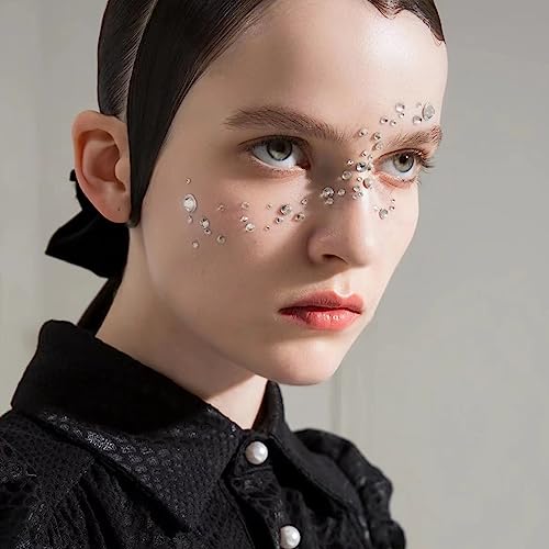 Hair Gems Rhinestone Stickers with Tweezers - 800 Piece Set