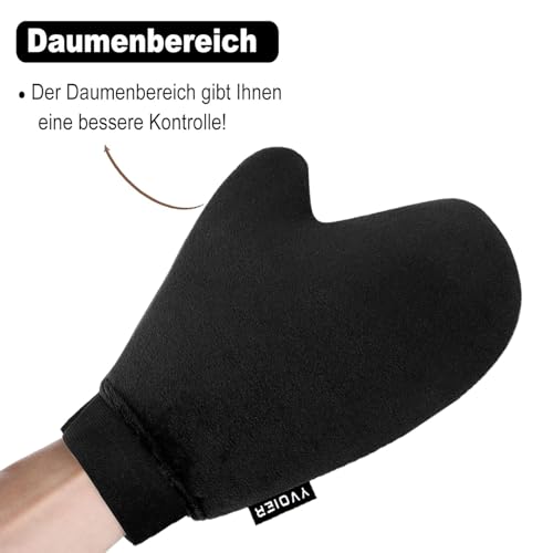 Yvoier Self Tanning Mitt Applicator - Elastic Wrist Microfibre