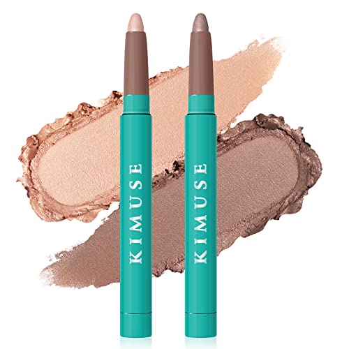 KIMUSE Waterproof Eyeshadow Stick Duo - Creamy Highlighter Pencil Set