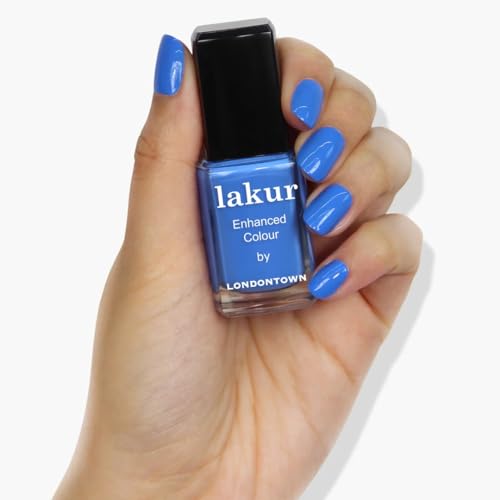 LONDONTOWN Lakur Non-Toxic Vegan Nail Polish - Blue Shades, 0.4 oz
