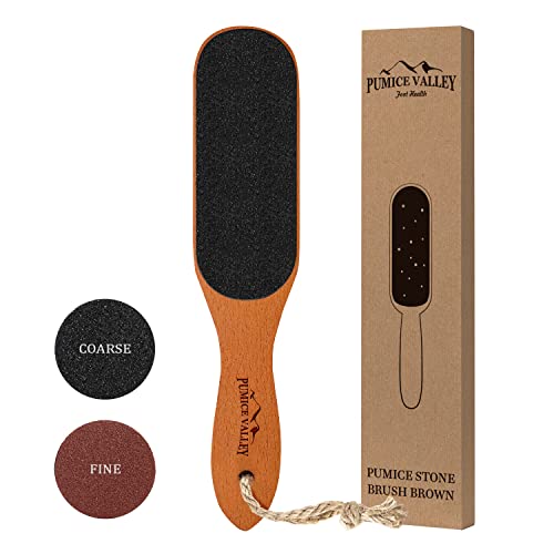 Pumice Valley Wooden Pumice Stone Foot File for Callus & Dead Skin