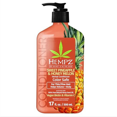 Hempz Biotin Strengthening Conditioner - Pineapple & Honey Melon, 17 fl oz