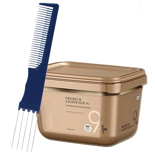 BlondeMe 9+ Lightener Powder 450g with Tint Brush Comb