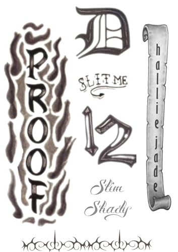 90s Rap Icon Temporary Tattoo Sheet – A4 Pack