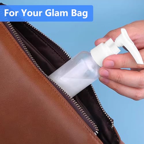 4 Pack 3.4 oz TSA Approved Travel Pump Bottles | Refillable