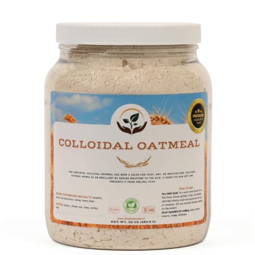 Dirty Treasures Colloidal Oatmeal Bath | Eczema & Itchy Skin Relief | Baby-Safe, 100% Natural, Fragrance-Free | 2?lb (32oz)