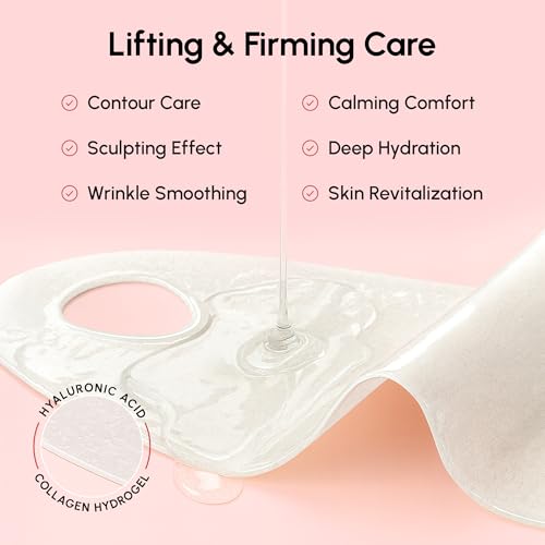 MAREE V Line Lifting Mask with PDRN Salmon DNA ? Deep Collagen Face Mask for Women ? Jawline Shaper Facial Masks with Retinol ? Tightening & Firming Neck Lift Tape ? Double Chin Strap for Face Lift