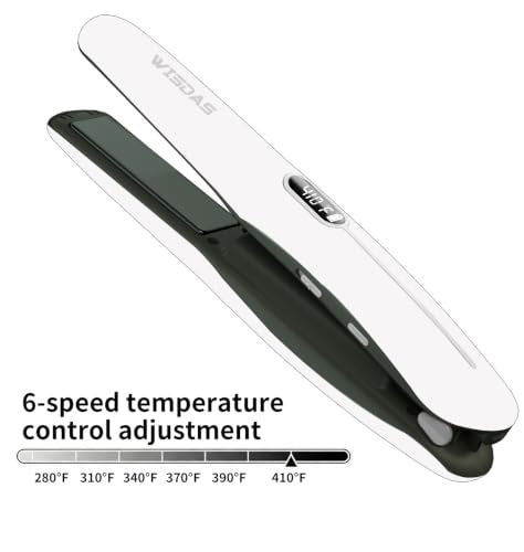 Cordless 2-in-1 Hair Straightener & Curler with LCD Display