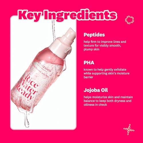 The Face Shop Rice Water Glowy Essence Jelly Mist 3.72 fl oz - Hydrating Skin & Makeup Primer