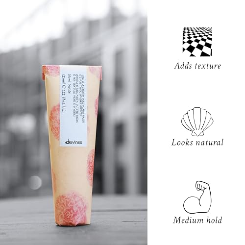 Davines This Is A Medium Hold Pliable Paste, Medium Hold Texture & Control - Invisible Effect for Natural Looks - Maintains Styling without Stiffness, 4.23 Fl Oz