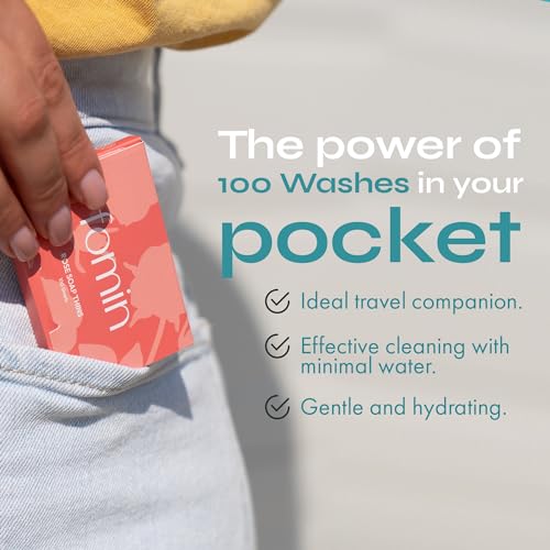 FOMIN Paper Soap Sheets - 300 Portable Hand Washing Sheets
