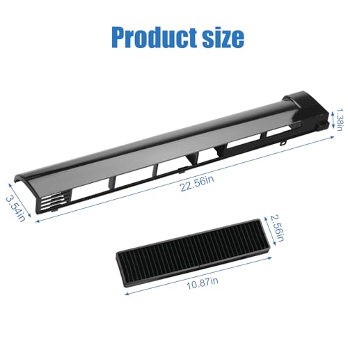 Wosijm MDX61912702 Microwave Vent Grille Replacement Kit for LG, Includes Filter