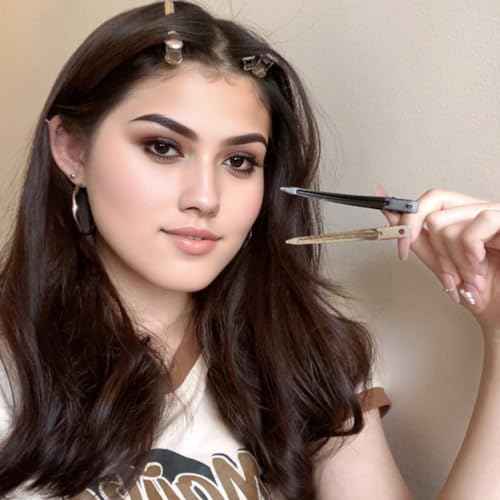 24Pcs Duck Billed Hair Clips for Styling Sectioning, Metal Hair Clips for Women Long Hair, Metal Alligator Curl Clips for Hair Roller Salon (Silver)