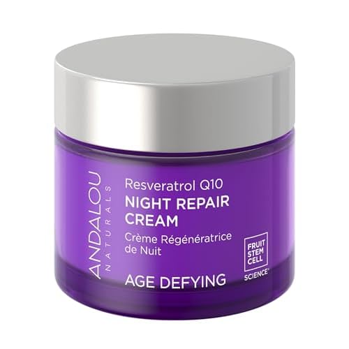Andalou Naturals Night Crm Repair Resvrtrl Q10, 1.7 oz
