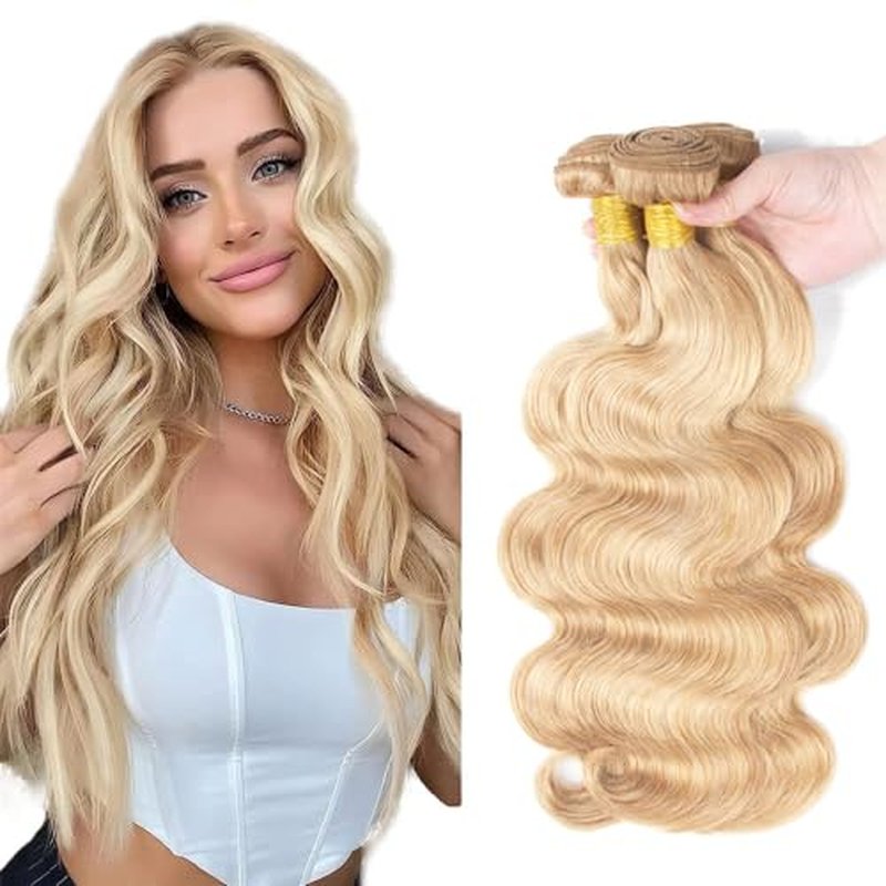 24" 613 Body Wave Human Hair Bundles - Honey Blonde Mix