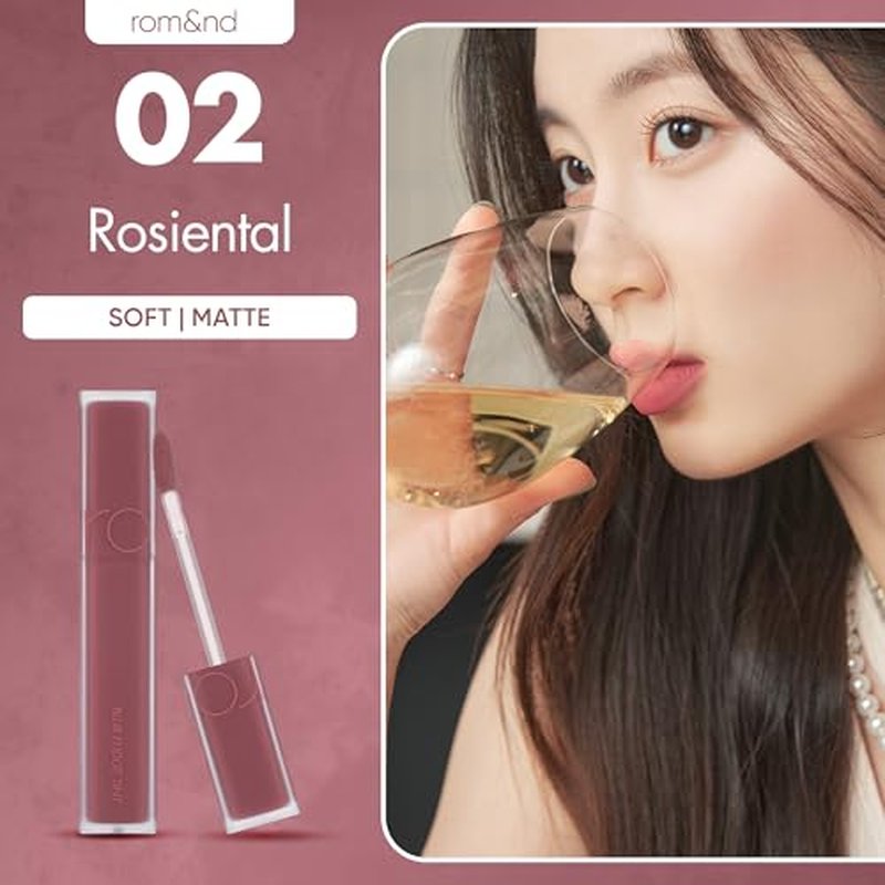 rom&nd Blur Fudge Lip Tint #02 Rosiental Matte Velvet