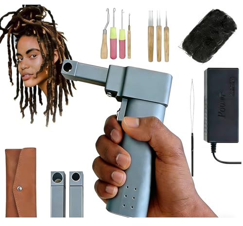 Dreadlock Machine for Synthetic Hair with 3 Heads & Tools Kit