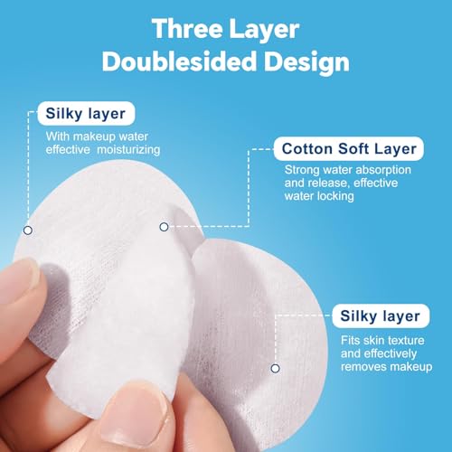 Cotton Rounds for Makeup Removal & Cleansing - 300 Count