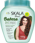 SKALA Babosa 2-in-1 Treatment Cream & Leave-In Conditioner 35.2 oz Pack of 6 - Vegan Curly Hair Moisturizer with Shea & Aloe Vera