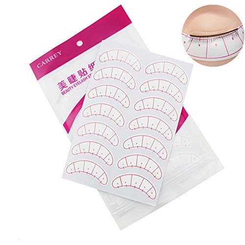 140 Pcs Paper Patches 3D Eyelash Under Eye Pads Patch Lash False Eyelash Extension Paper Patches Eye Tips Sticker Wraps Make Up Tools beauty eyelash sticker