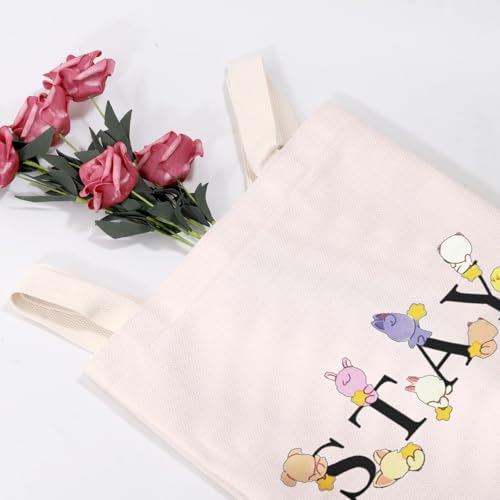 MEIKIUP Stay Fandom Makeup Bag Korean Group Makeup Bag Gift Character Cosmetic Bag Korean Group Fans Gift (STAY Tote Bag)