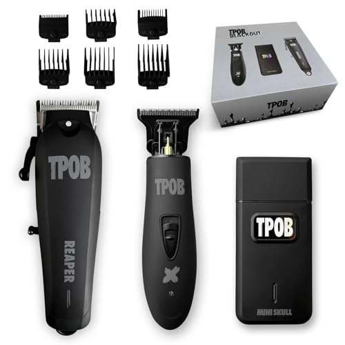 TPOB Slime 2 Black Hair Clipper Trimmer Set 6800 RPM