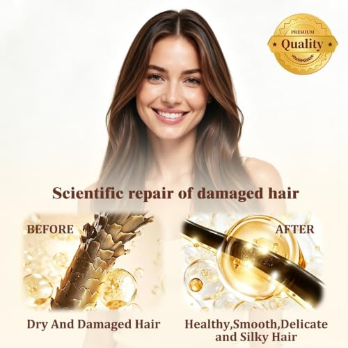 Tgideas Hydrating Collagen Hair Mask - Deep Repair for All Hair Types 8.45 Oz