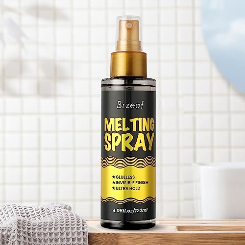 Brzeaf Lace Melting Spray 120ml - Strong Hold, Fast Drying Wig Adhesive