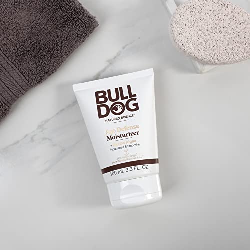 BULLDOG Mens Skincare and Grooming Face Moisturizer Age Defense, 3.3 Fluid Ounce