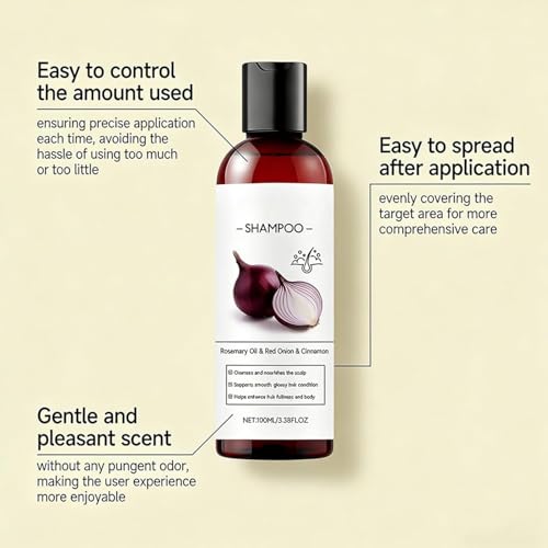 Onion Shampoo with Rosemary Oil for Hair Growth & Scalp Care